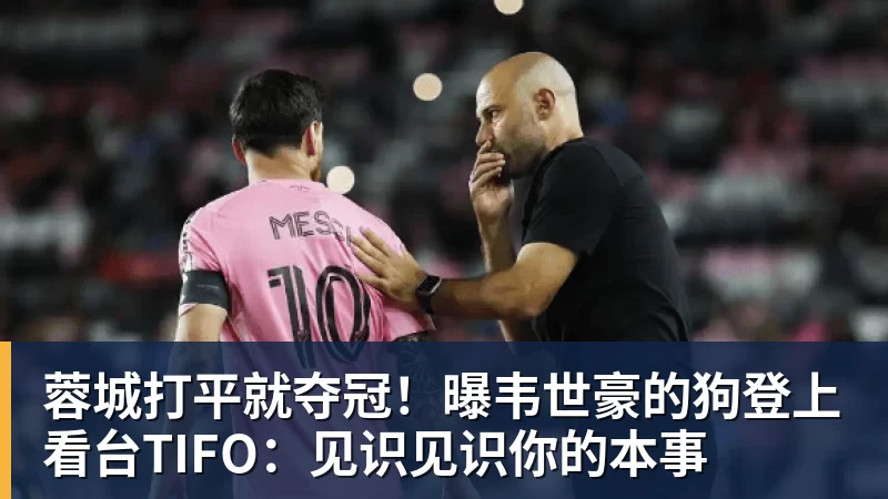 乐虎体育蓉城打平就夺冠！曝韦世豪的狗登上看台TIFO：见识见识你的本事